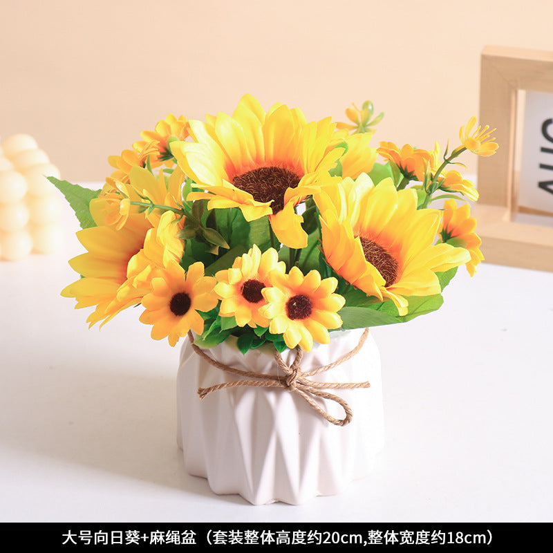 Heimdekoration Künstliches Sonnenblumenarrangement