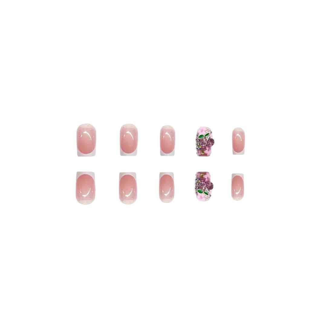 Glitzernde Blumen-Nagelkunst-Verstärkungen Karnz