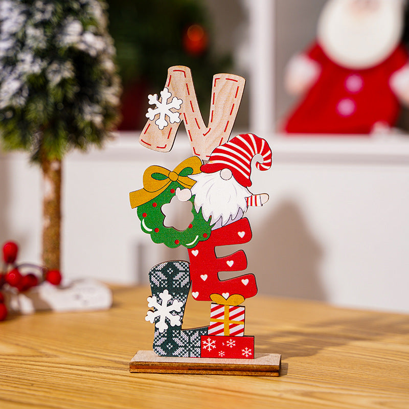 Weihnachtsdekorationsfigur im niedlichen Gnome-Design Karnz