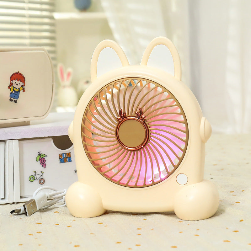 Damen Tragbarer USB Handventilator im kreativen Hasendesign Karnz