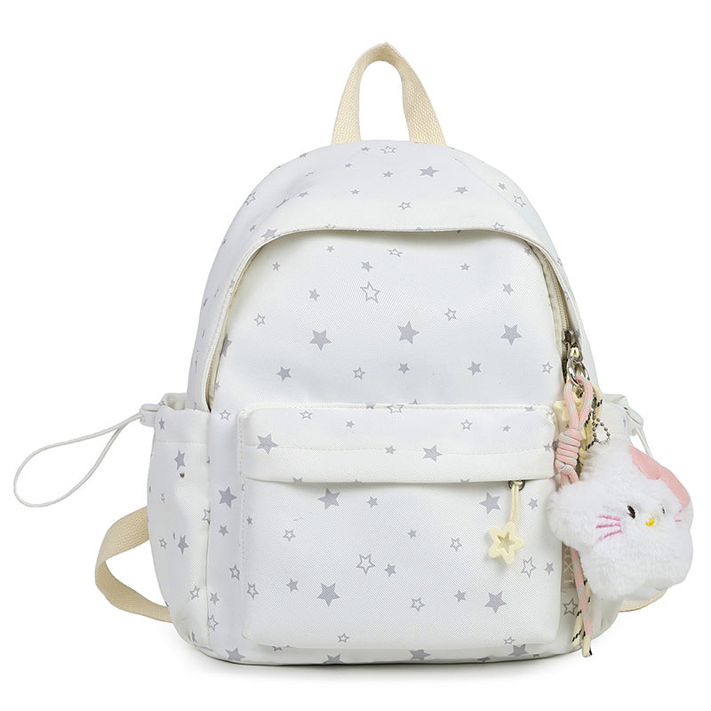 Sternmuster Plüsch Rucksack Karnz
