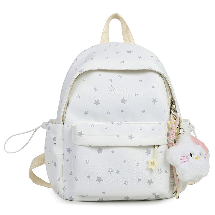 Sternmuster Plüsch Rucksack Karnz