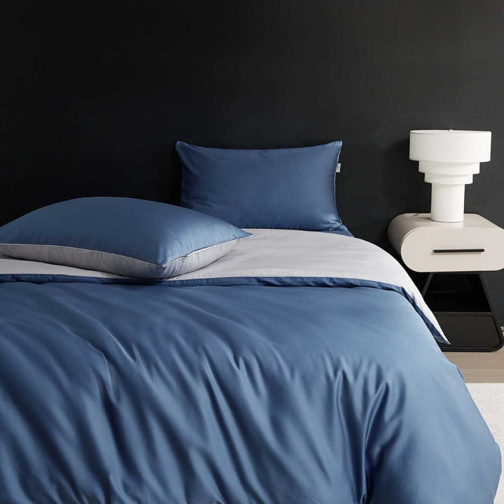 Wendbare Premium-Baumwollsatin-Bettgarnitur mit seidenweichem Finish