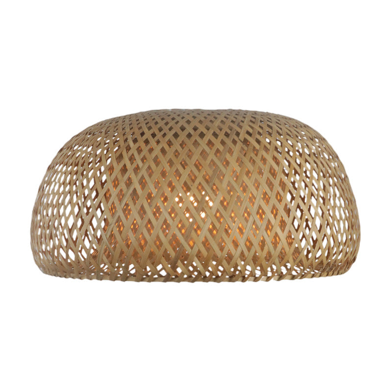 Elegante Pendelleuchte aus handgewebtem Rattan Karnz