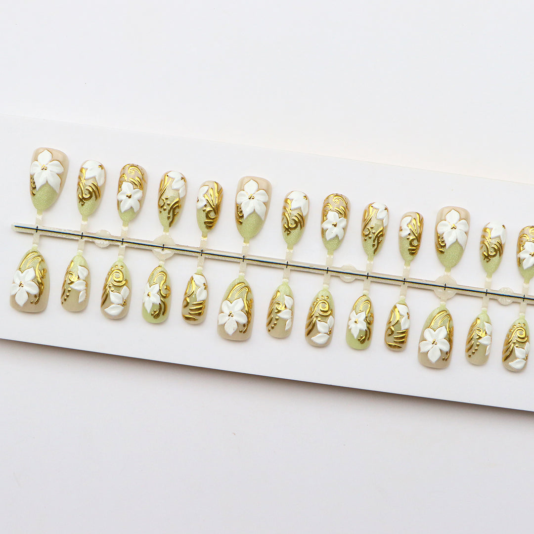 Blumen Acrylnagel Kunst Set