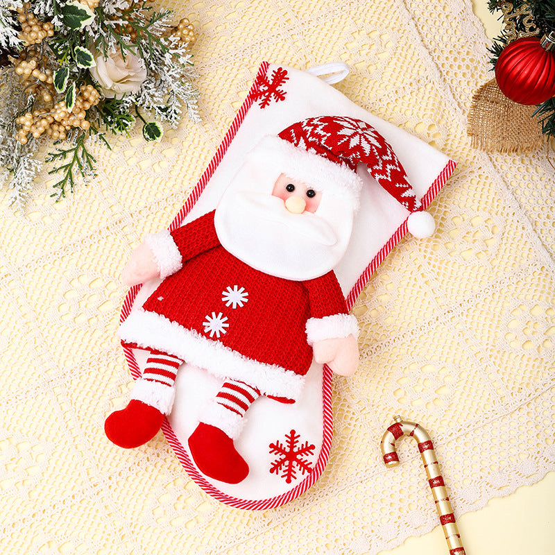 Festlicher Schneemann Weihnachtsstrumpf Karnz