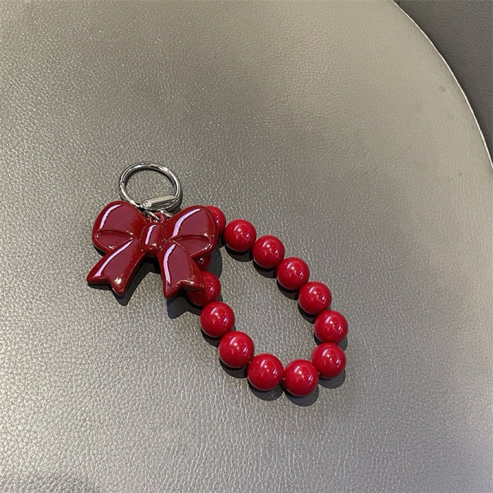 Eleganter Perlen Charm Schlüsselanhänger Karnz