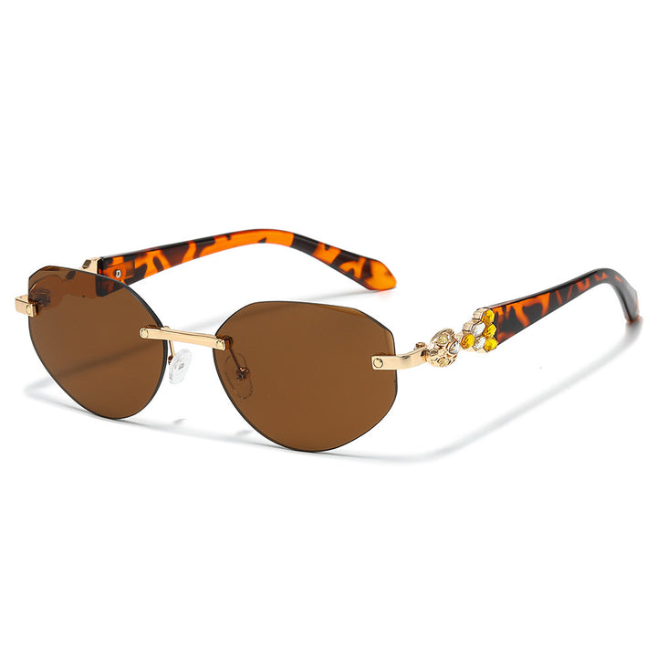 Dekorative Übergroße Schild-Sonnenbrille Karnz