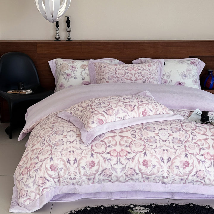 Bettbezug-Set mit feinem Paisley-Muster, Wendefunktion und weich angerautem Innenbezug