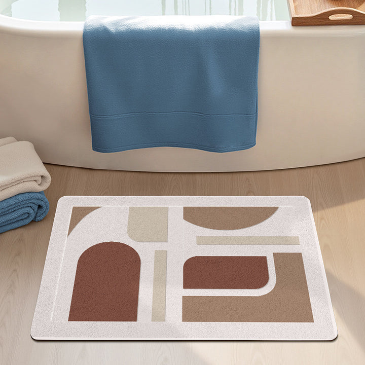 Modern Abstract Badmat Karnz