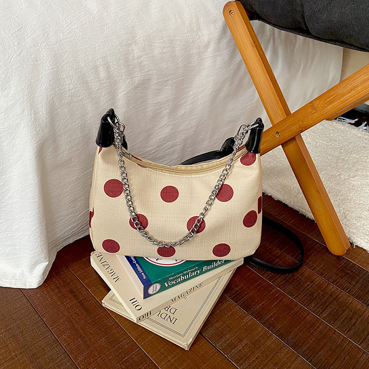 WoPolka Dot gemustertes Crossbody-Handtasche Karnz