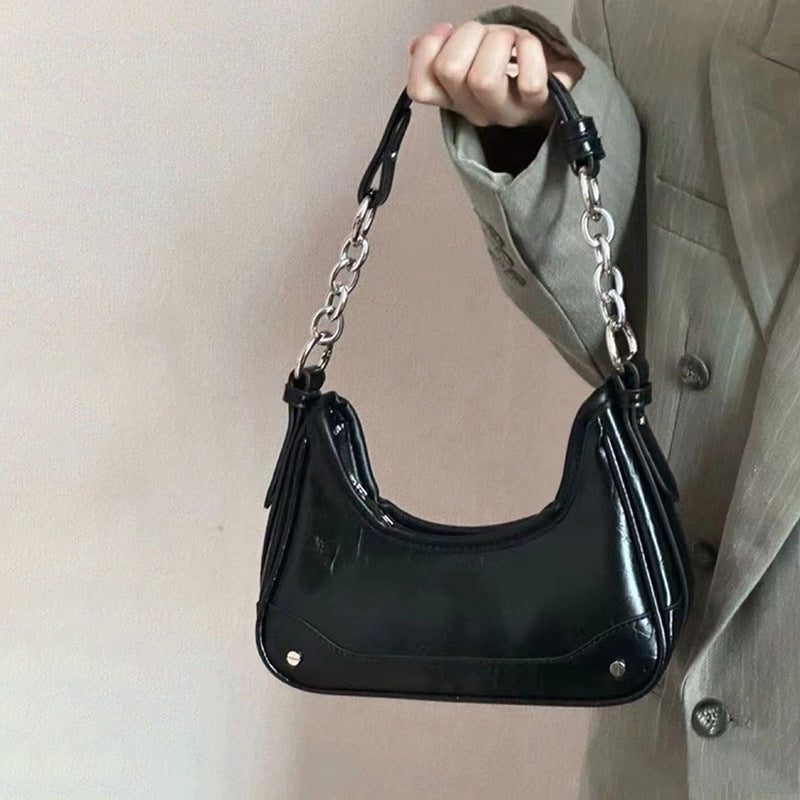 Chic Metallic Schultertasche Karnz