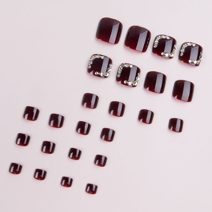 Dekorative Strass-Fußnagelkunst  1791110310