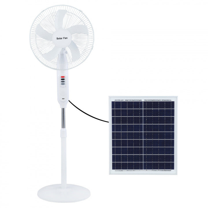 Unisex Solarbetriebenes Standventilator mit Fernbedienung und einstellbarer Höhe Karnz