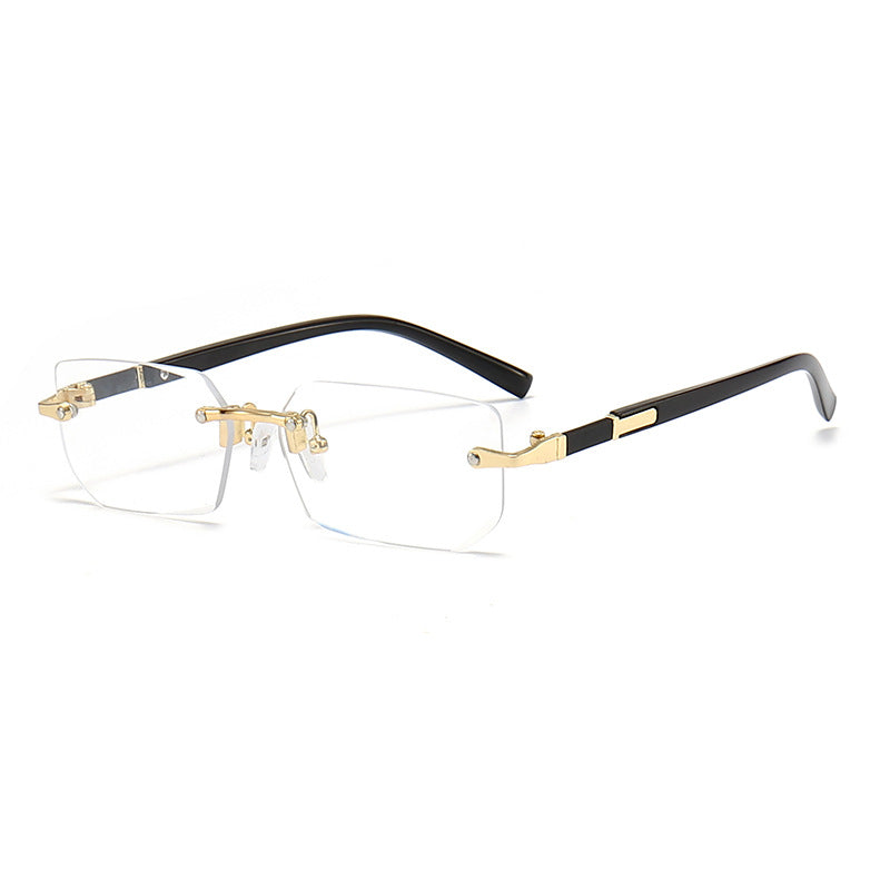 Damen elegante und modische Sonnenbrille mit transparentem Rahmen Karnz