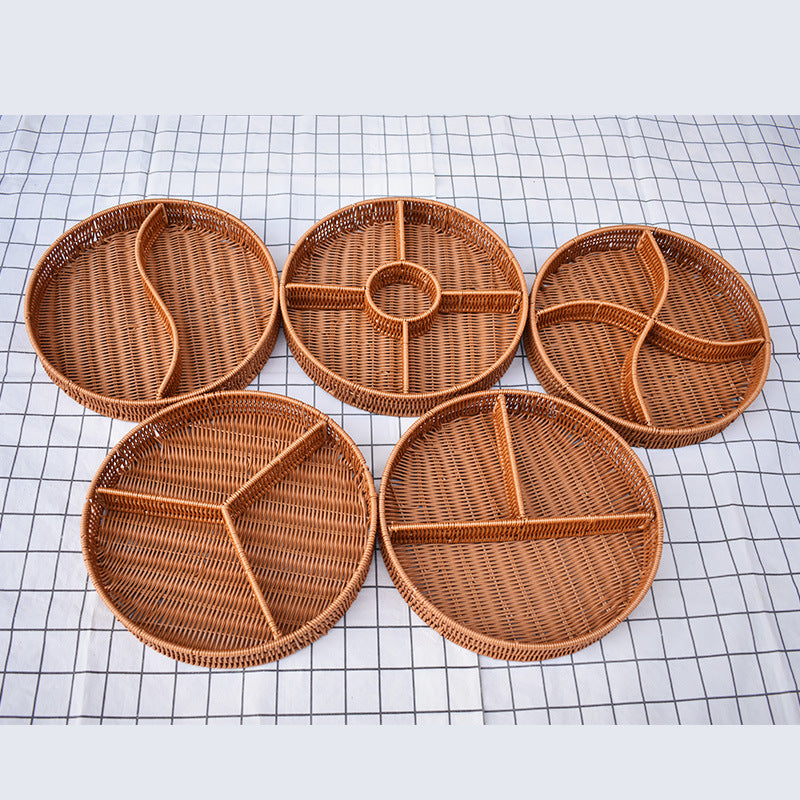 Artisan Woven Serving Platter Karnz