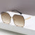 Damen elegante sechseckige Designer-Sonnenbrille mit luxuriösen Akzenten Karnz