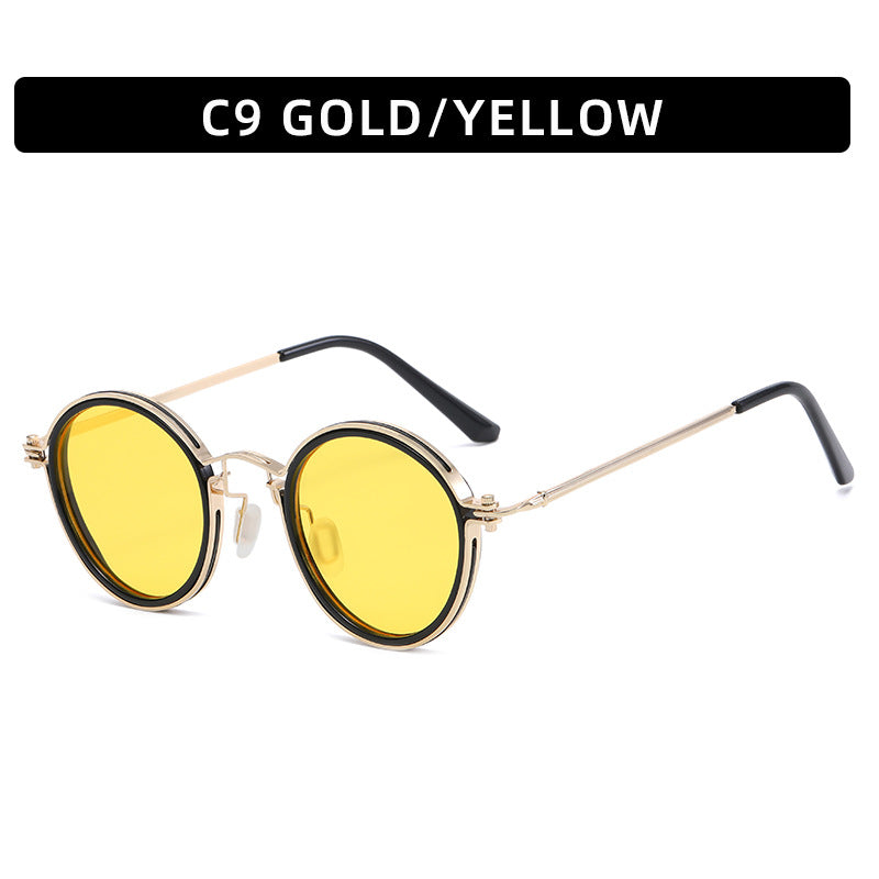 Avant-Garde Runde Rahmen Sonnenbrille