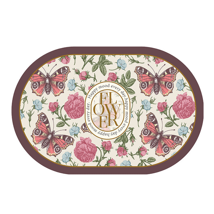 Blumenmuster Dekorativer Bodenmatte