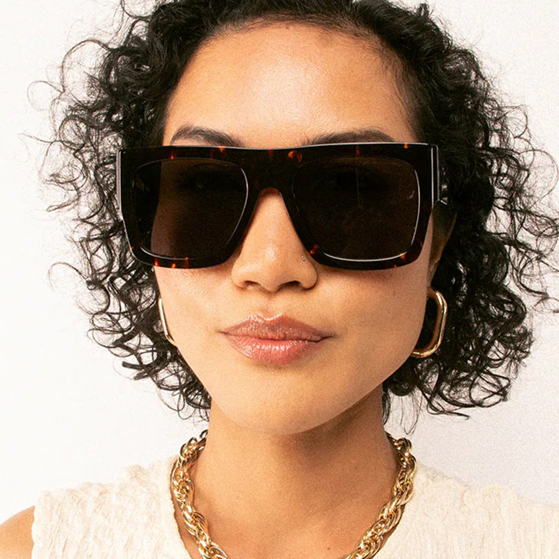 Damen quadratische Fashion Sonnenbrille Karnz