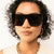Damen quadratische Fashion Sonnenbrille Karnz