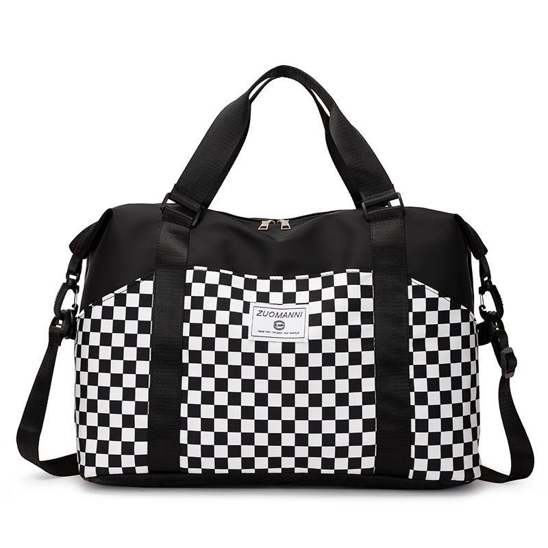 Stilvoller Schachbrett-Duffle-Bag Karnz