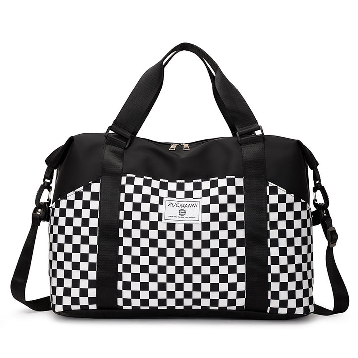 Stilvoller Schachbrett-Duffle-Bag Karnz