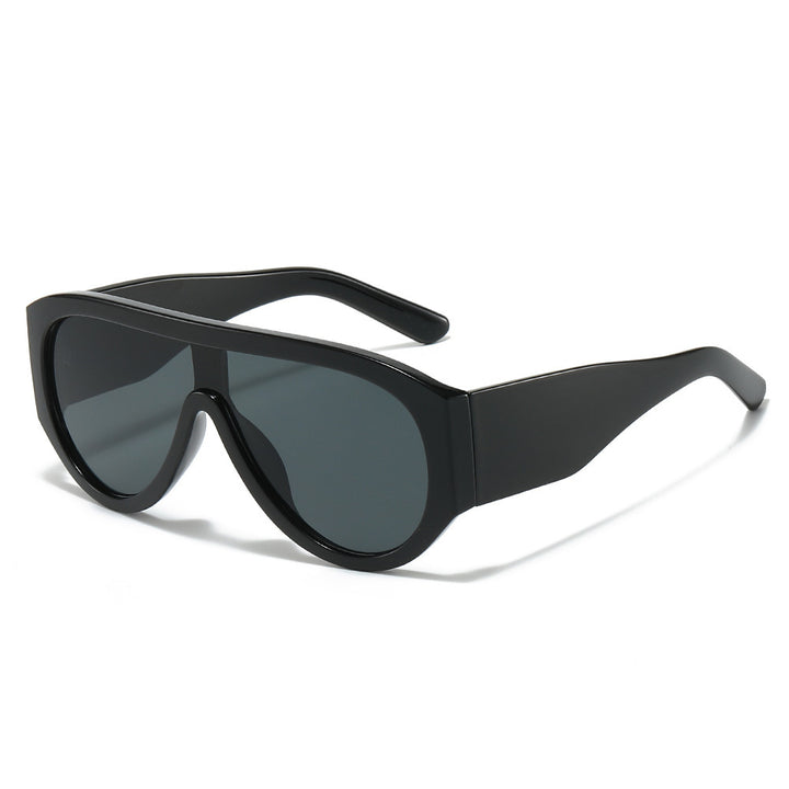 Retro-inspirierte übergroße Sonnenblenden-Sonnenbrille Karnz