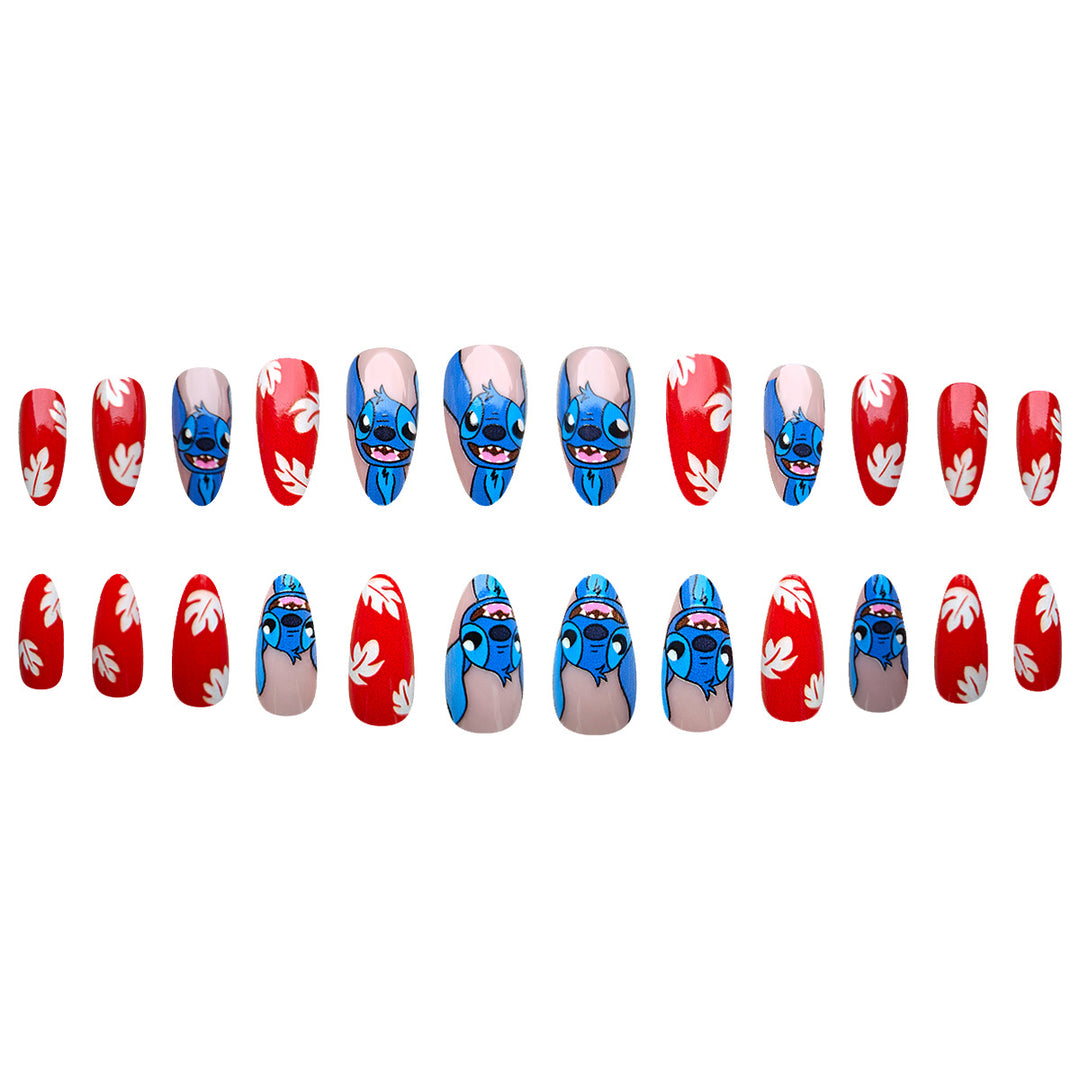 Cartoon-Charakter-Nagelkunst
