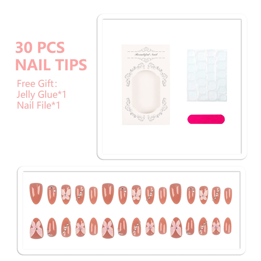 Dekoratives Floral Nagel Kit
