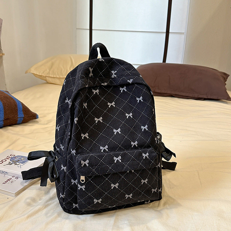Gestepptes Rucksack mit Schleifendetail