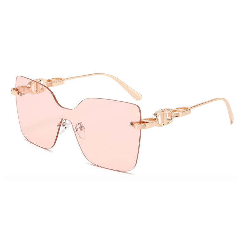 Damen elegante oversized Sonnenbrille mit modischem Rahmen und UV-Schutz Karnz