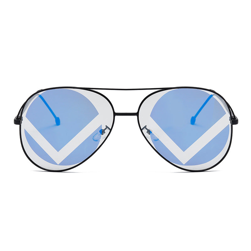 Damen modische geometrische Sonnenbrille Karnz