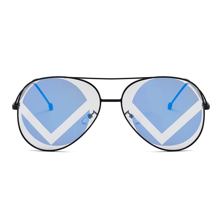 Damen modische geometrische Sonnenbrille Karnz