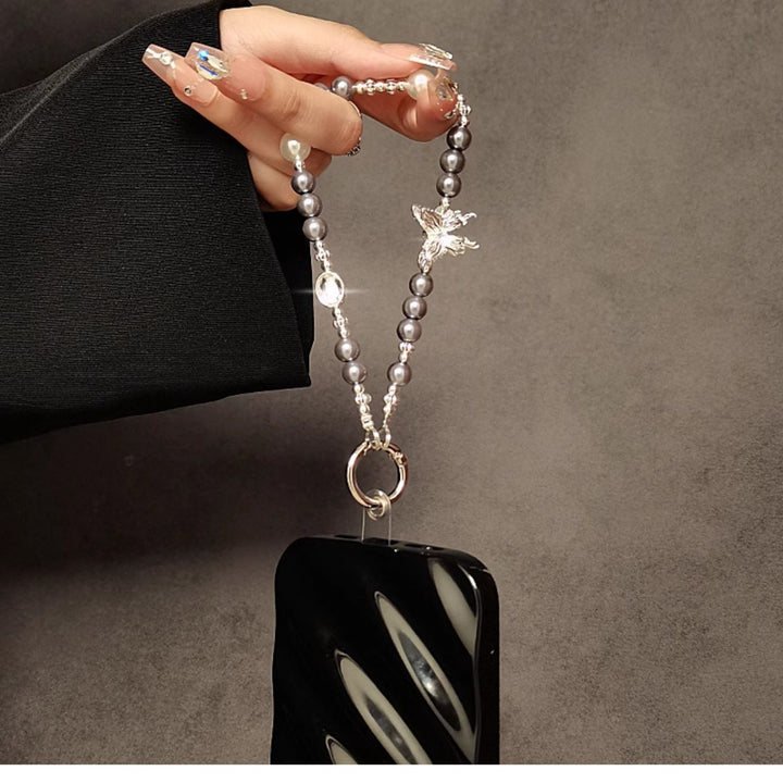 Eleganter Charm Perlen Schlüsselanhänger Karnz