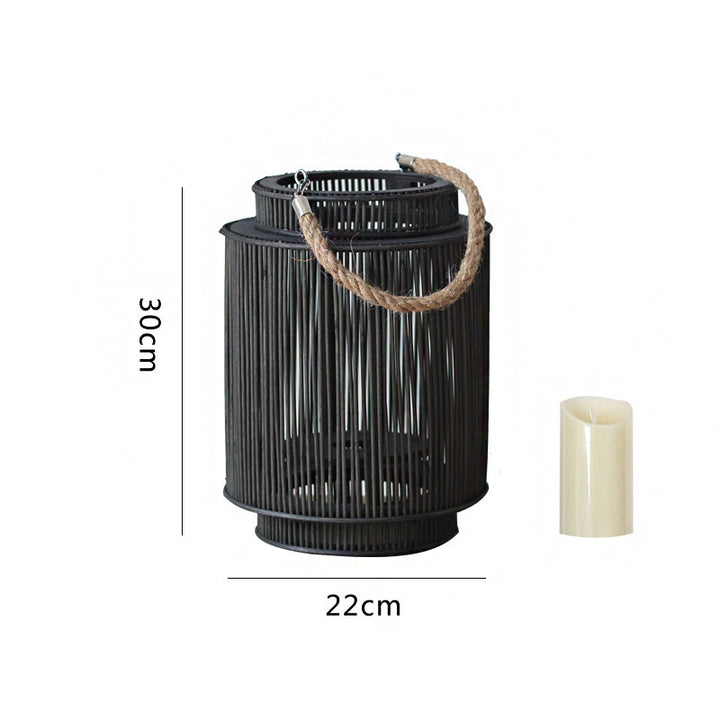 Dekorative Rattan-Laterne Karnz