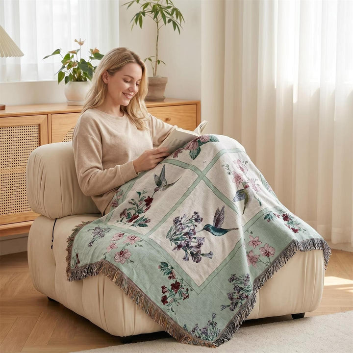 Elegante Floral Sofa Werfen Abdeckung