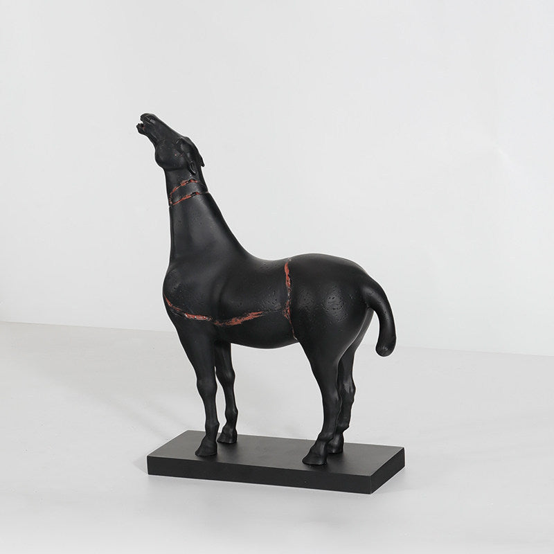Künstlerische Pferdefigur Buchstützen
