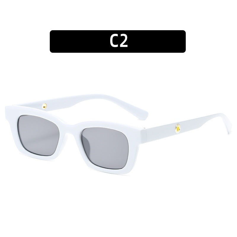 Damen modische und robuste Rechteck-Sonnenbrille Karnz