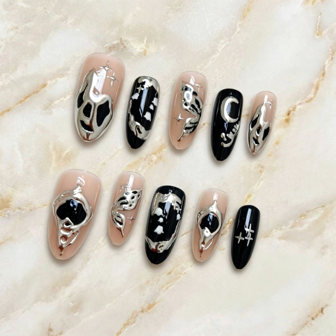 Artisanaler Druck-Nagel-Set