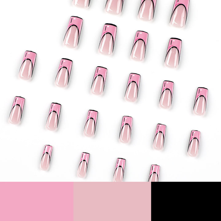 Kunstvolle Nagelverlängerungen mit kreativem Design Karnz