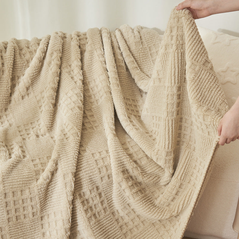 Texturierte Kuscheldecke Karnz