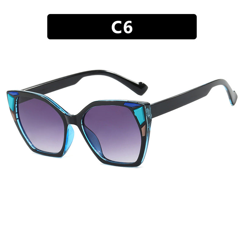 Damen modische Geometrische Designerbrille Karnz
