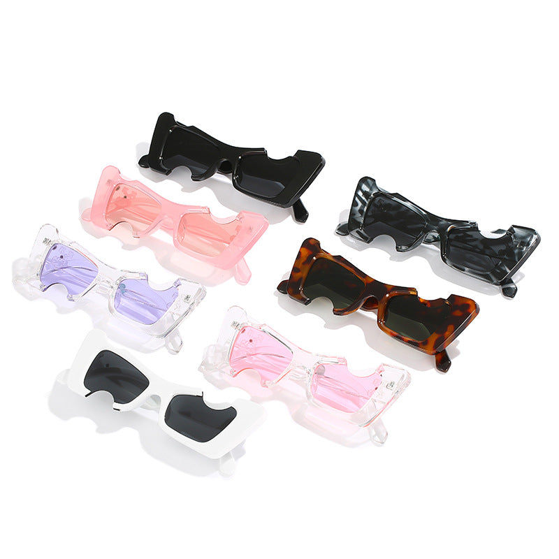 Damen übergroße geometrische Sonnenbrille Karnz