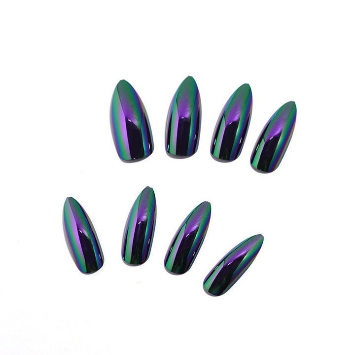 Iridescent Stiletto Press-On Nagelspitzen Karnz