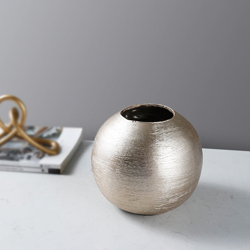 Zeitgenössische dekorative runde Vase