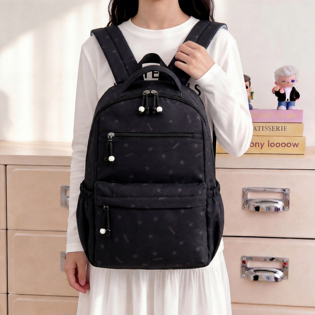 Stylische Sternmuster-Alltagsrucksack Karnz