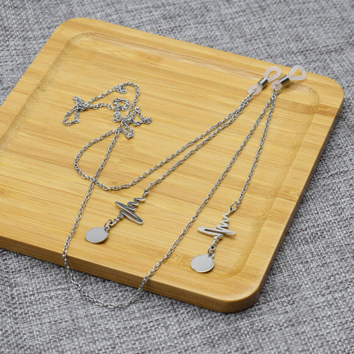Elegante Pulse Design Brillen Kette Karnz