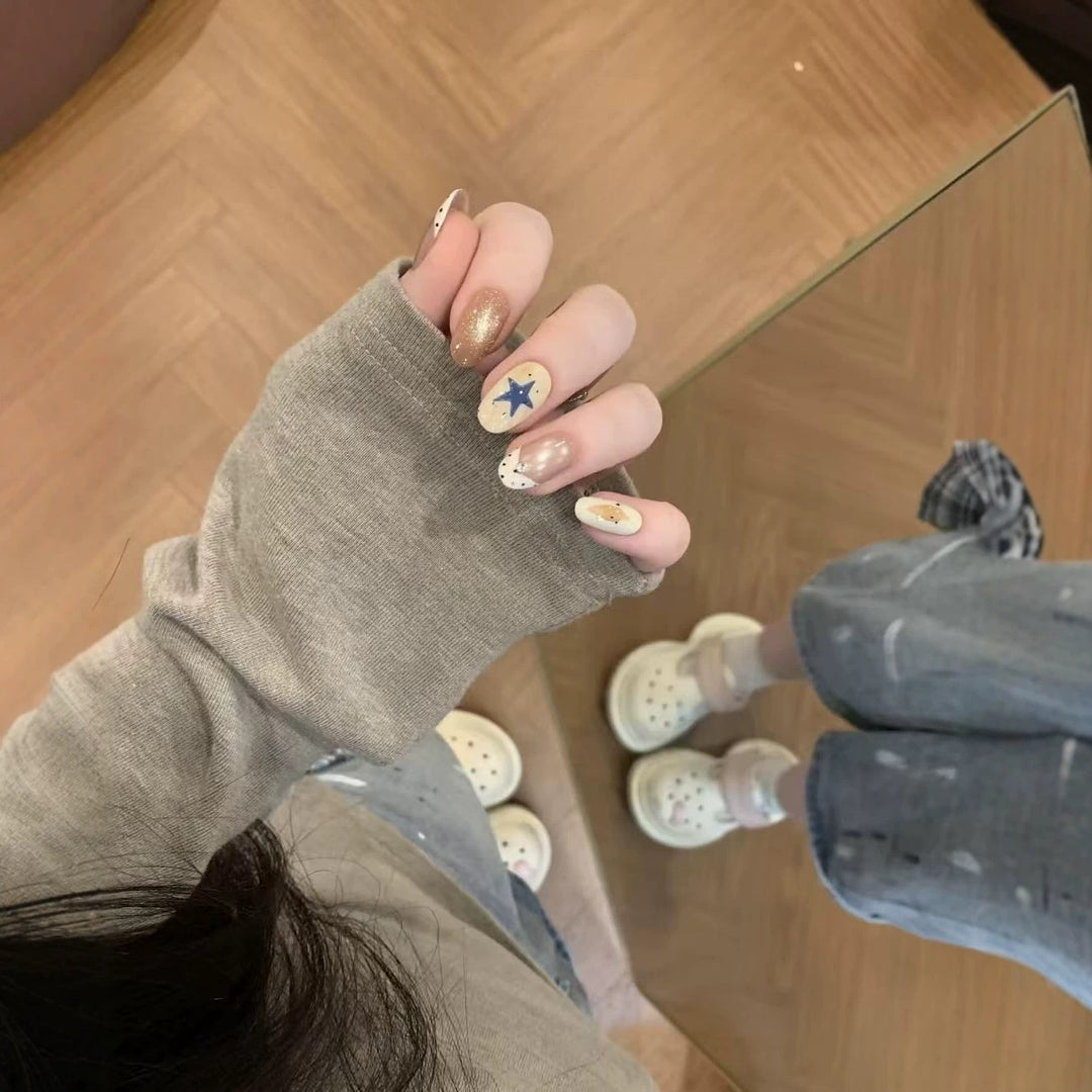 Dekorative Themen Druck-On Nagelkunst