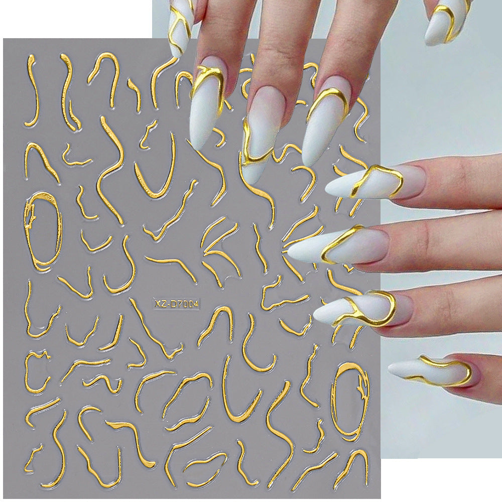 Floral Decorative Nail Art Aufkleber